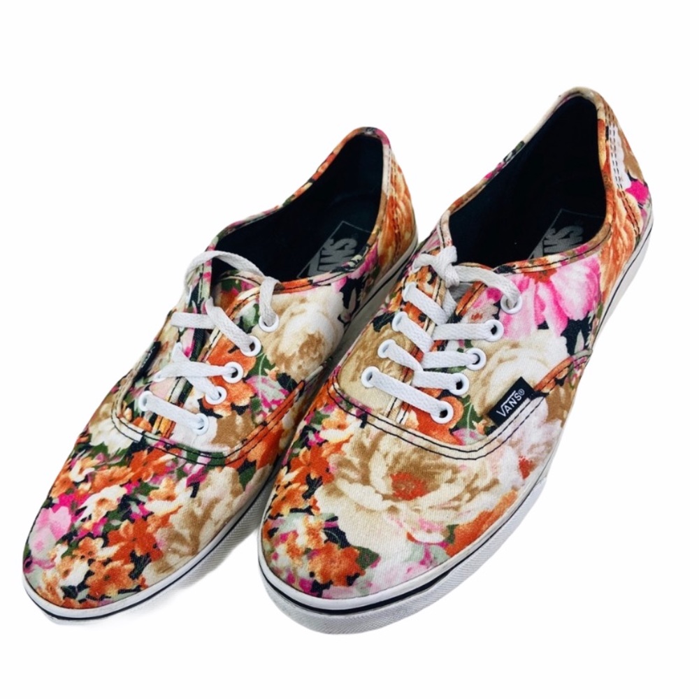 Vans fall floral skating canvas shoes - Picture 1 of 9